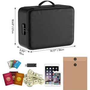 Fireproof Document Box with Lock#6