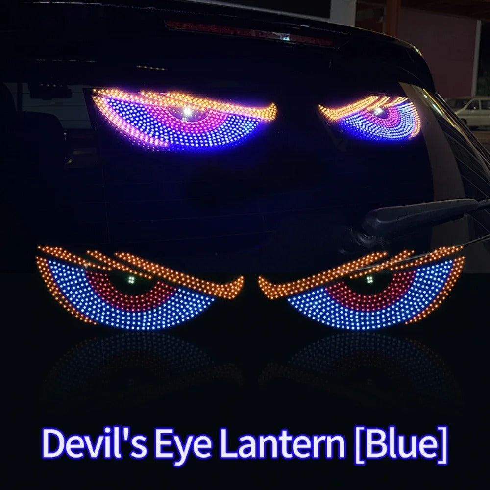 USB Dynamic Animation Led Eye Display Pixel Panel For Car Truck Demon Eyes LED Screen Light Front Rear Windshield Decoration