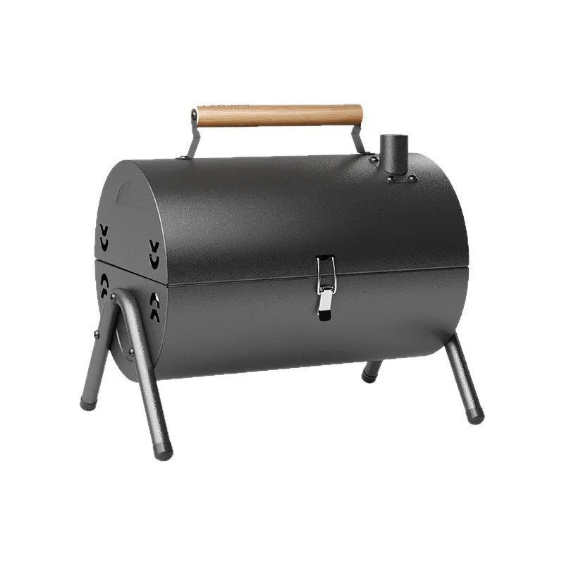 Smart Portable Charcoal Grill Dual Side Available Barbecue Stove Multifunctional Tabletop Barbecue Smoker For Outdoor Camping Picnics