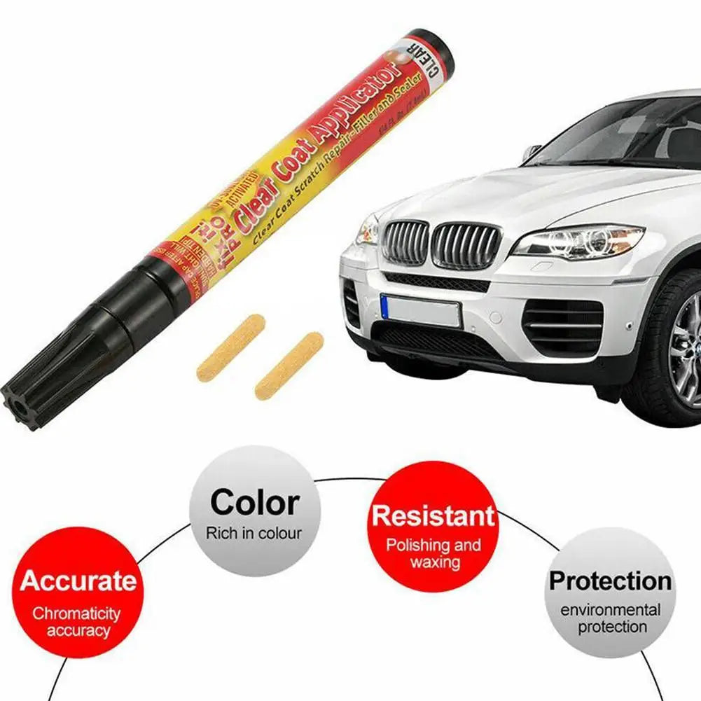 Car Clear Coat Applicator Painting Pen Fix It Pro Portable Repair Car Easily Spare Scratch 2 Non-toxic Scratch Nib Repair P E3y5
