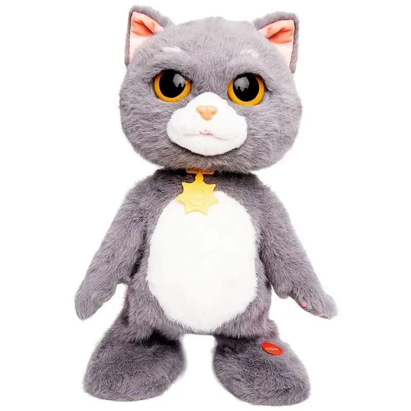 Simulation Dancing & Talking Tom Cat Electric Toy Speaking Pet Singing Interactive Realistic Cute Kitten Furry Plush Doll Boy Girl Gifts