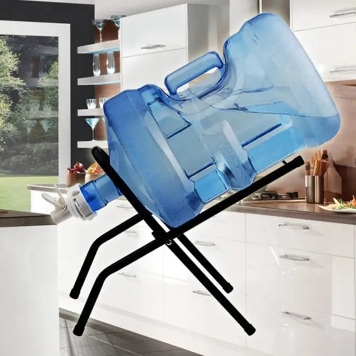Simple Drinking Fountain Gallon Water Bottle Jug Dispenser Stand Rack Holder Dustproof Nozzle Tap Bottled Water Stand Camping