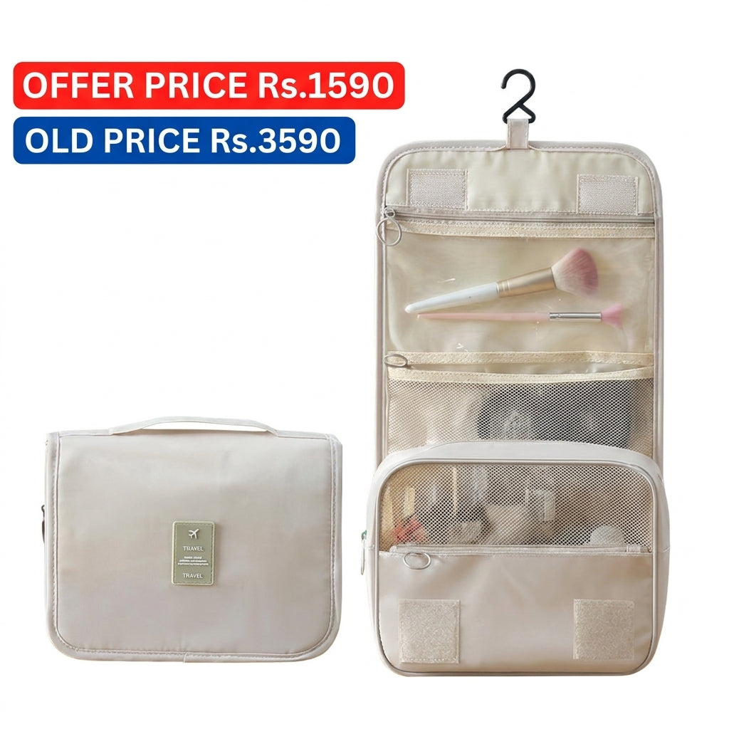 Multi Functional Travel Storage Bag, Hand-held Double-layer Women's Makeup Bag, Men's Travel Grooming Bag