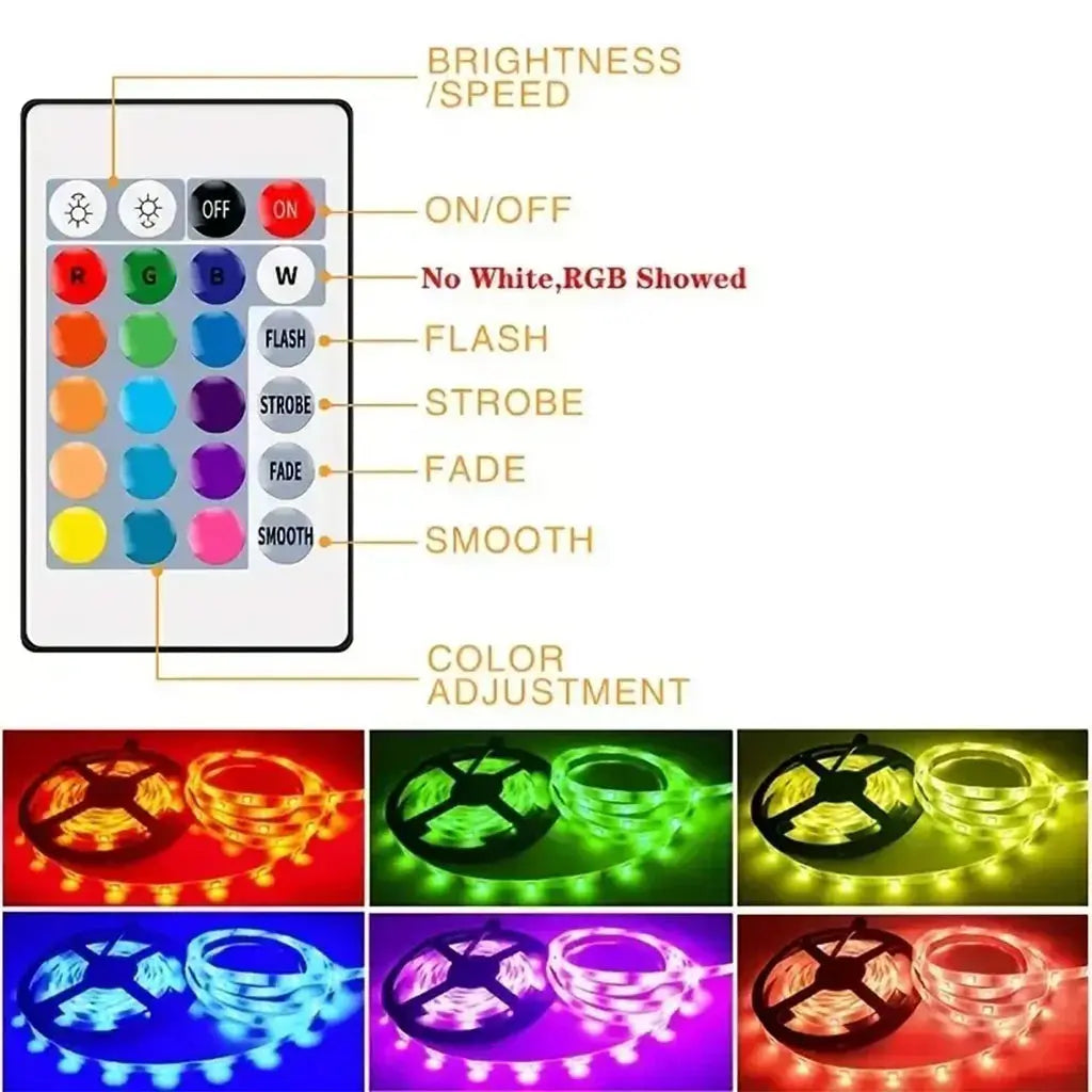 RGB Strip LED Light with Remote – 4.5M # (6)