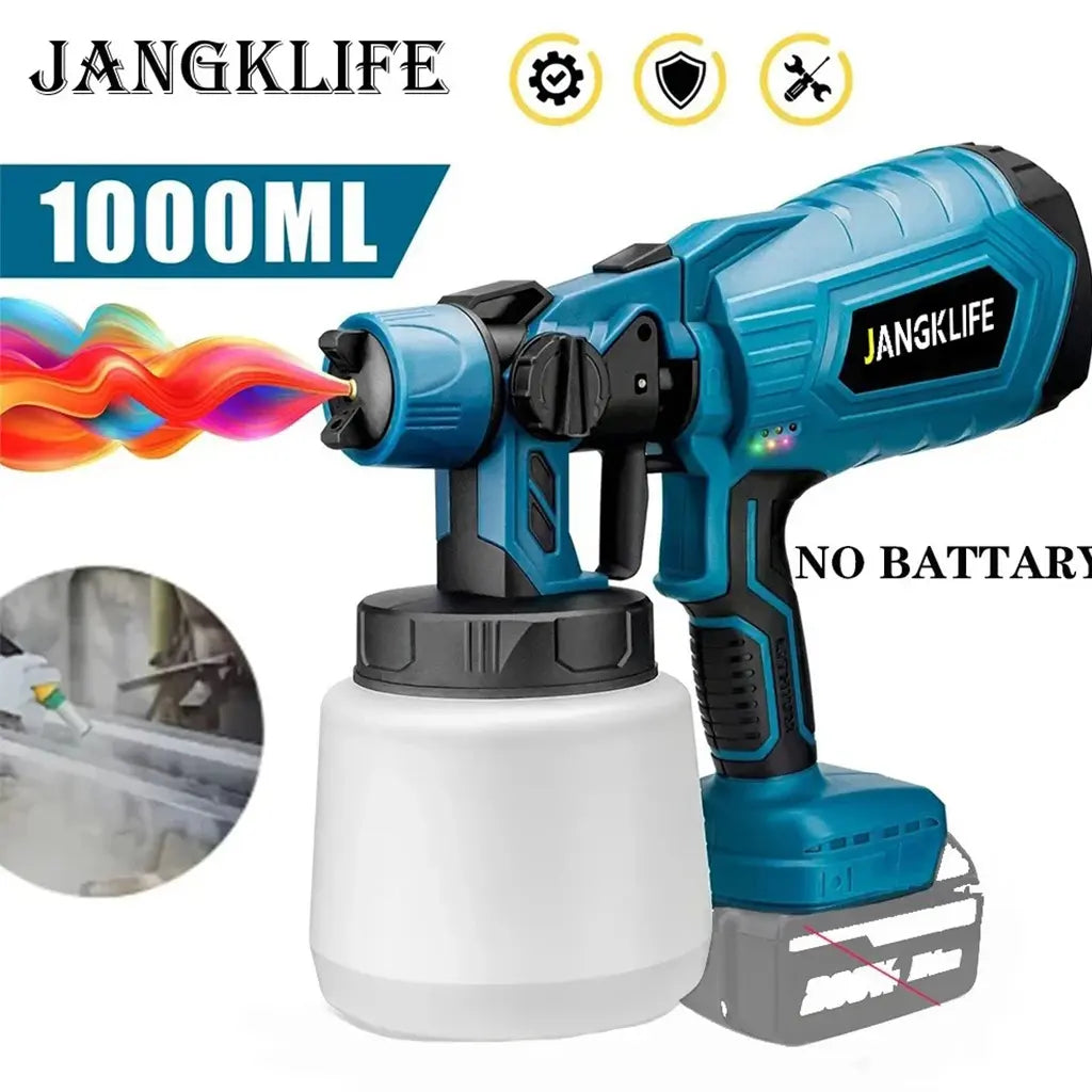 Cordless High Powerful Wireless Paint Spray Gun # (8)