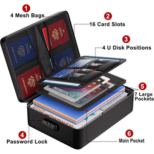 Fireproof Document Box with Lock#4