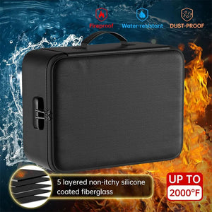 Fireproof Document Box with Lock#5