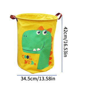 cartoon cute canvas storage laundry basket#1
