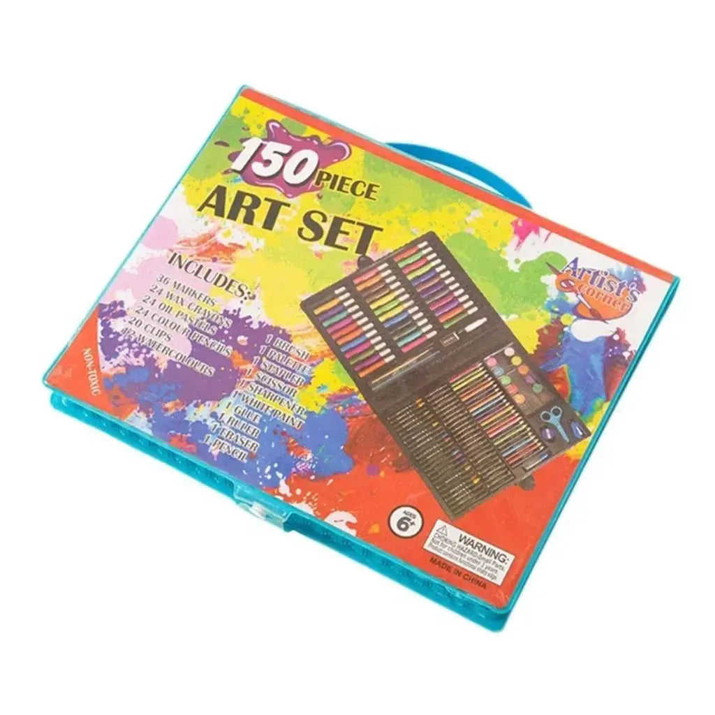 Children’s 150 Piece Paintbrush Set DIY Painting Graffiti Art Crayon Watercolor Pen Gift Box Stationery # (5)