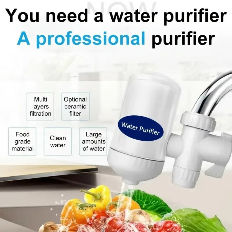 Kitchen Faucet Water Purification System, Everyday Household Model, Diatomaceous Earth Ceramic Filter Cartridge