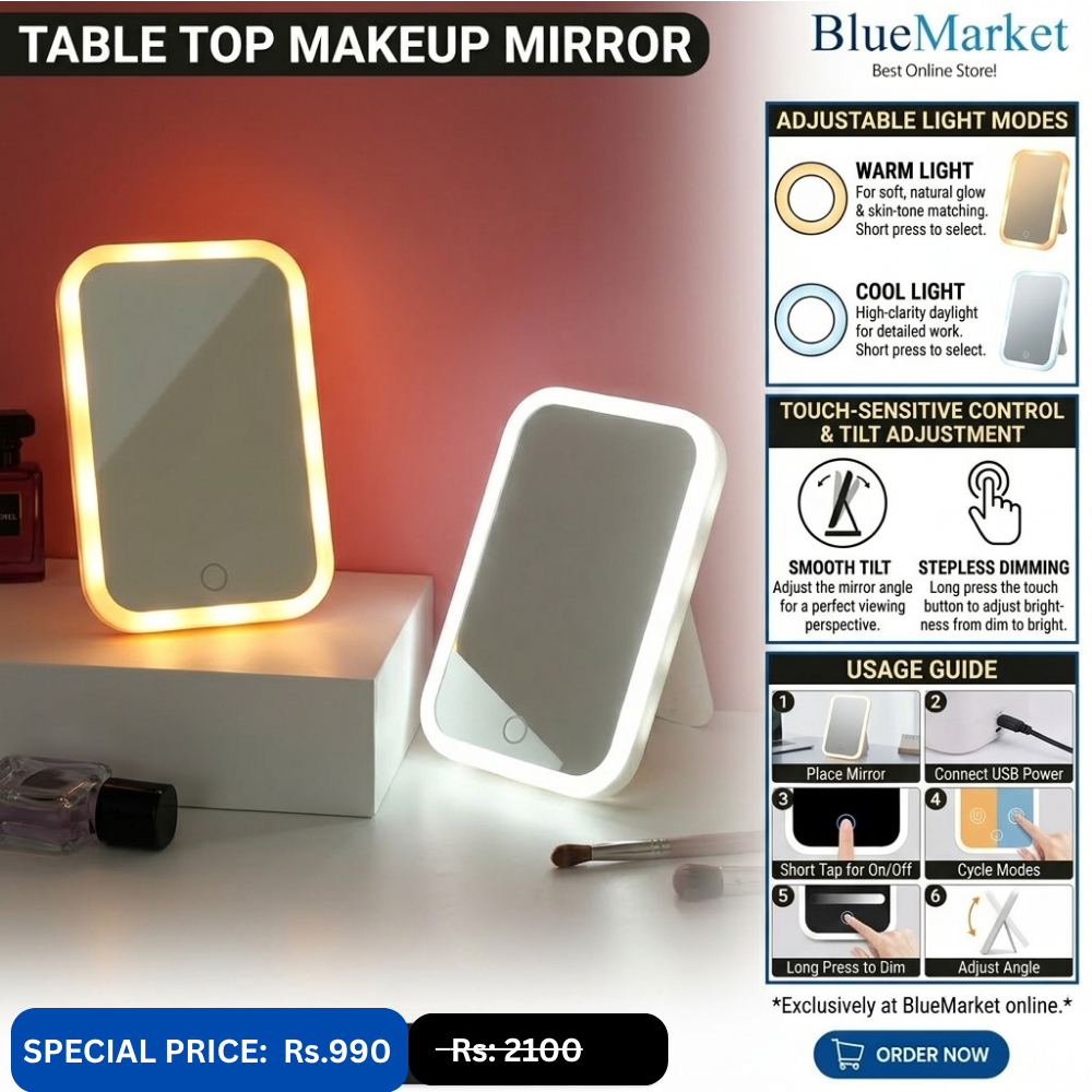 Tabletop Make Up Mirror