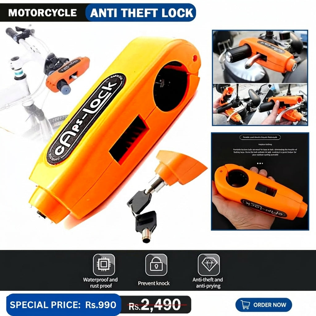 Motorcycle Anti-Theft Lock