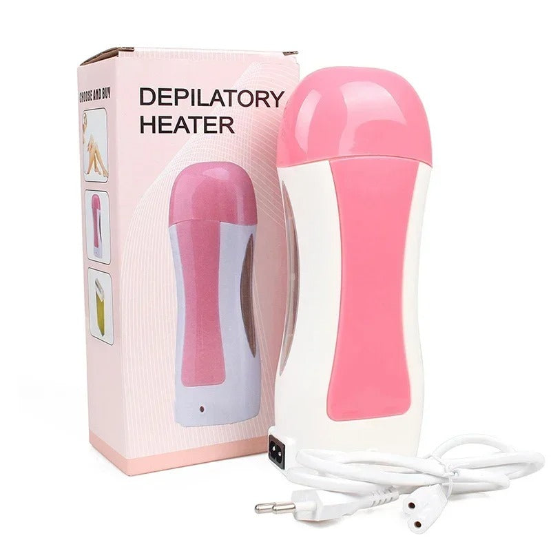 Beauty Combo Pack (Depilation hot wax machine 3 in 1 , Face Lift Belt , 1 Pcs Derma Roller )