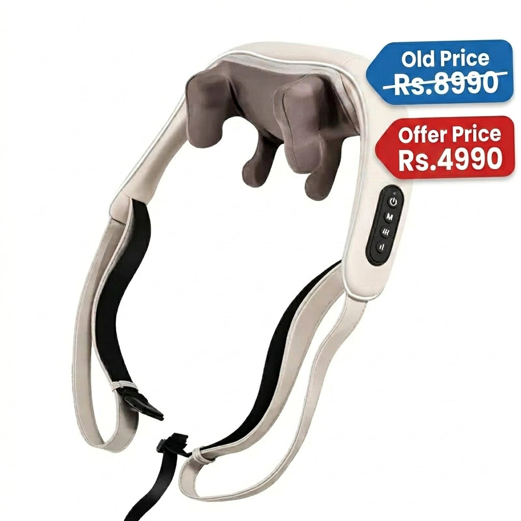 Trapezius Massage Shawl Back Waist Cervical Massager Kneading Shoulder and Neck Charging Hot Compress Massager