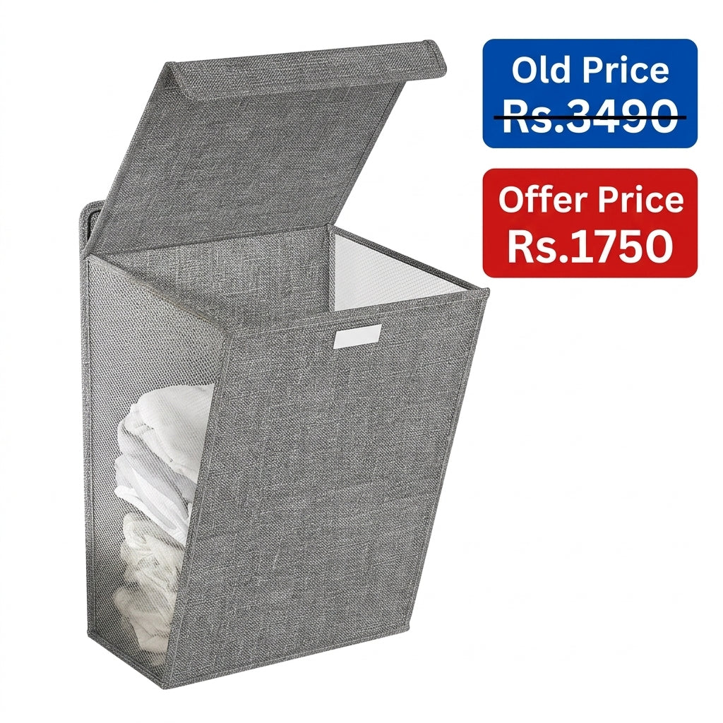 1pc Foldable Adhesive Laundry Basket Hamper, Multifunctional Punch Free Wall Hanging Washing Clothes Mesh Hook Organizer