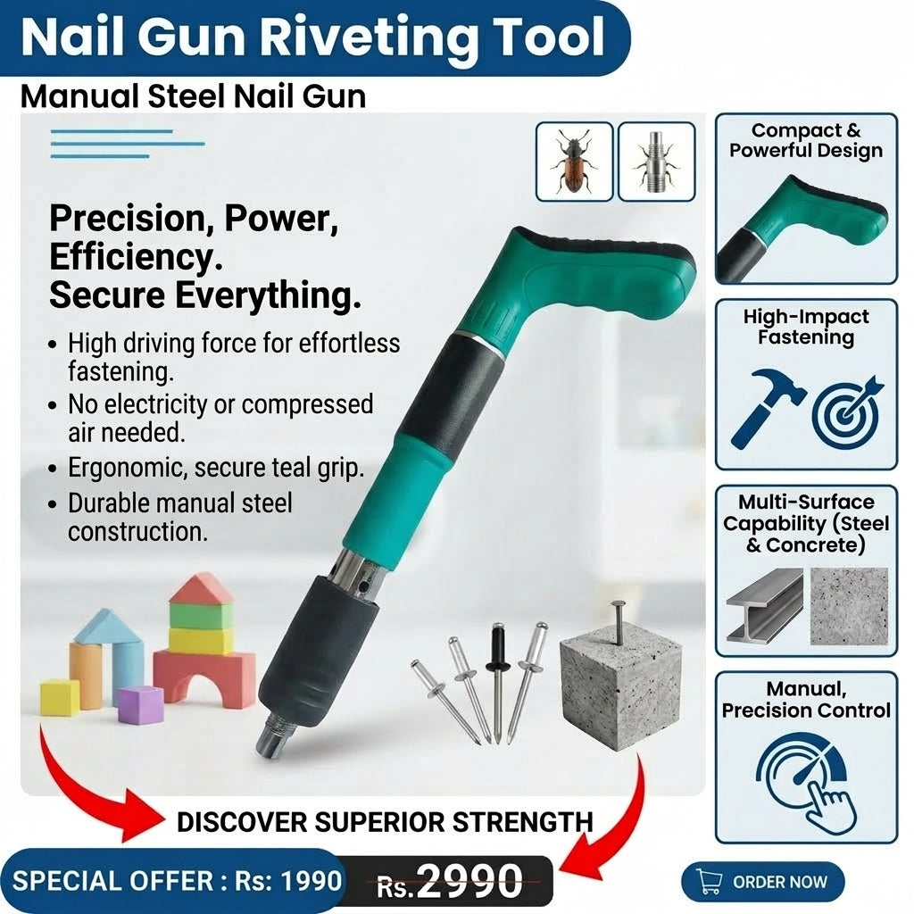 Nail Gun Riveting Tool Manual Steel Nail Gun