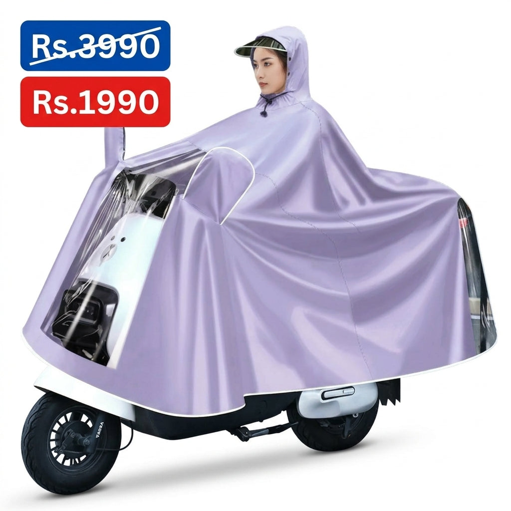 Raincoat Motorcycle Thickened and enlarged long full body raincoat for rainstorm riding