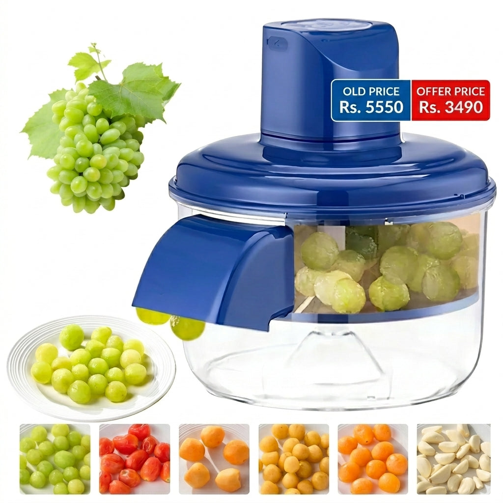 Automatic Electric Grape Peeler Machine - Hands-Free Skin Remover for Berries Fruits, Fruit Prep Tool, Effortless Peeling