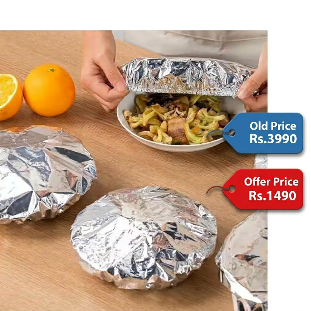 10-40PCS Repeatable Aluminum Foil Insulation Covers - Eco-Friendly Kitchen Food Covers for Bowls & Dishes Storage for Kitchen