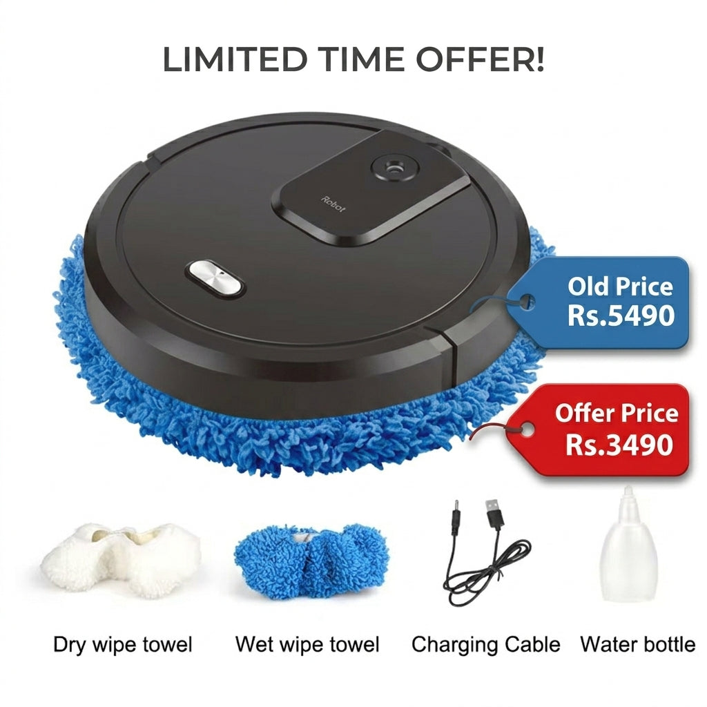 NEW Smart Sweeping and Mop Robot Vacuum Cleaner Dry and Wet Mopping Rechargeable Robot Home Appliance with Humidifying Spray