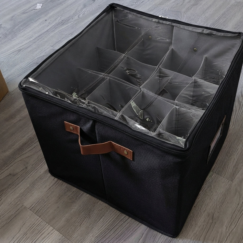 Stackable Compartment Shoe Box