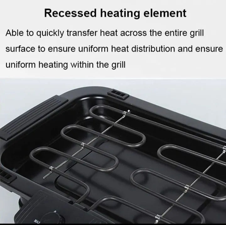 Smokeless electric tabletop grill | Charcoal free BBQ grill