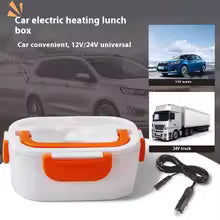 Heated Electric Lunch Box with Portable Food Warmer and Leakproof Compartments for Office School and Travel