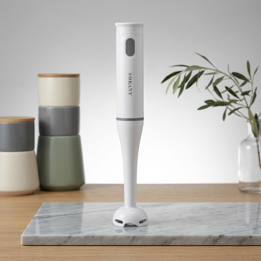 Sokany Hand Blender Stainless Steel Electric Blender Multi functional Kitchen Handheld Immersion Portable Blender Automatic Blender Mini Kitchen Tool