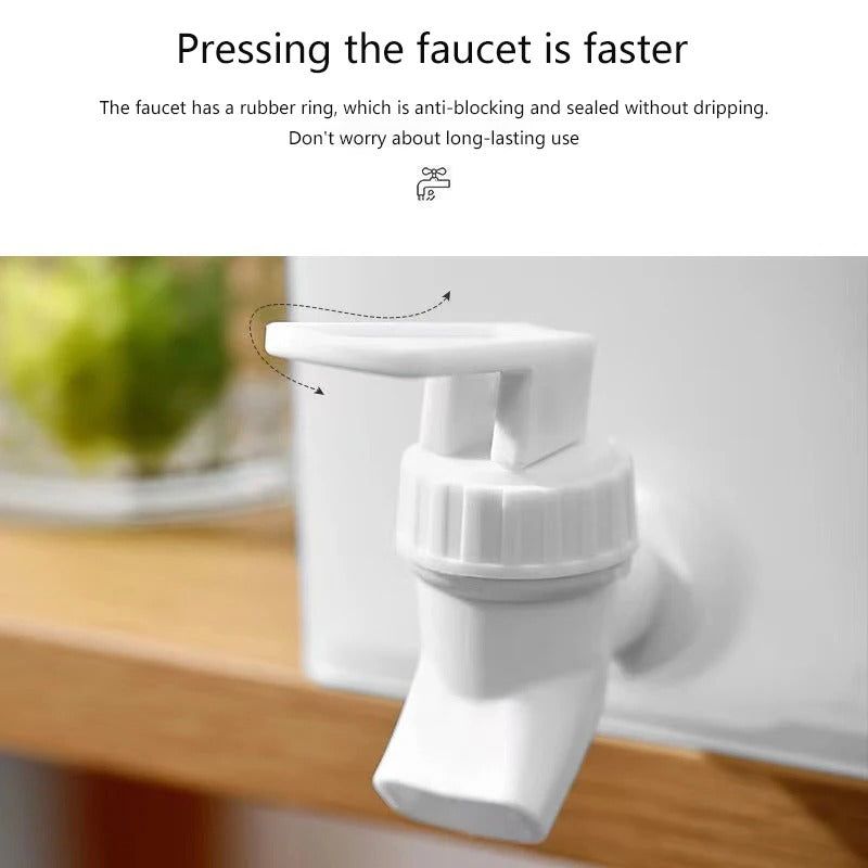3.5L Large Capacity Cold Kettle Fridge Beverage Dispenser with Faucet Lemonade Drinks Bucket Container For Summer Party
