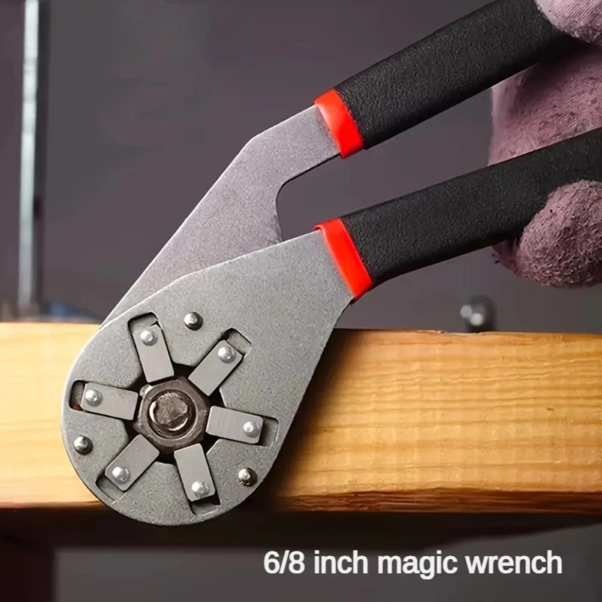 Magic Wrench 6 Inch 8 Inch Multi-purpose Hexagonal Alloy Steel Manual Clampable Movable Hexagonal Wrench
