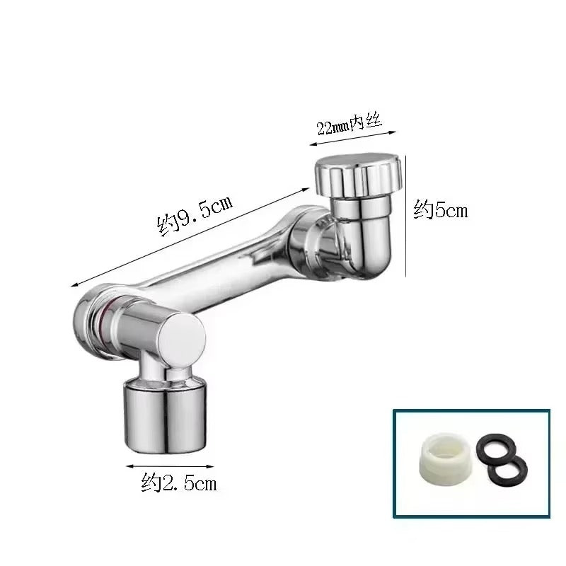Feiyu Three Level Waterfall Universal Faucet Extension Device Vegetable Washing Splash Proof Device Rotatable Universal Jointbox
