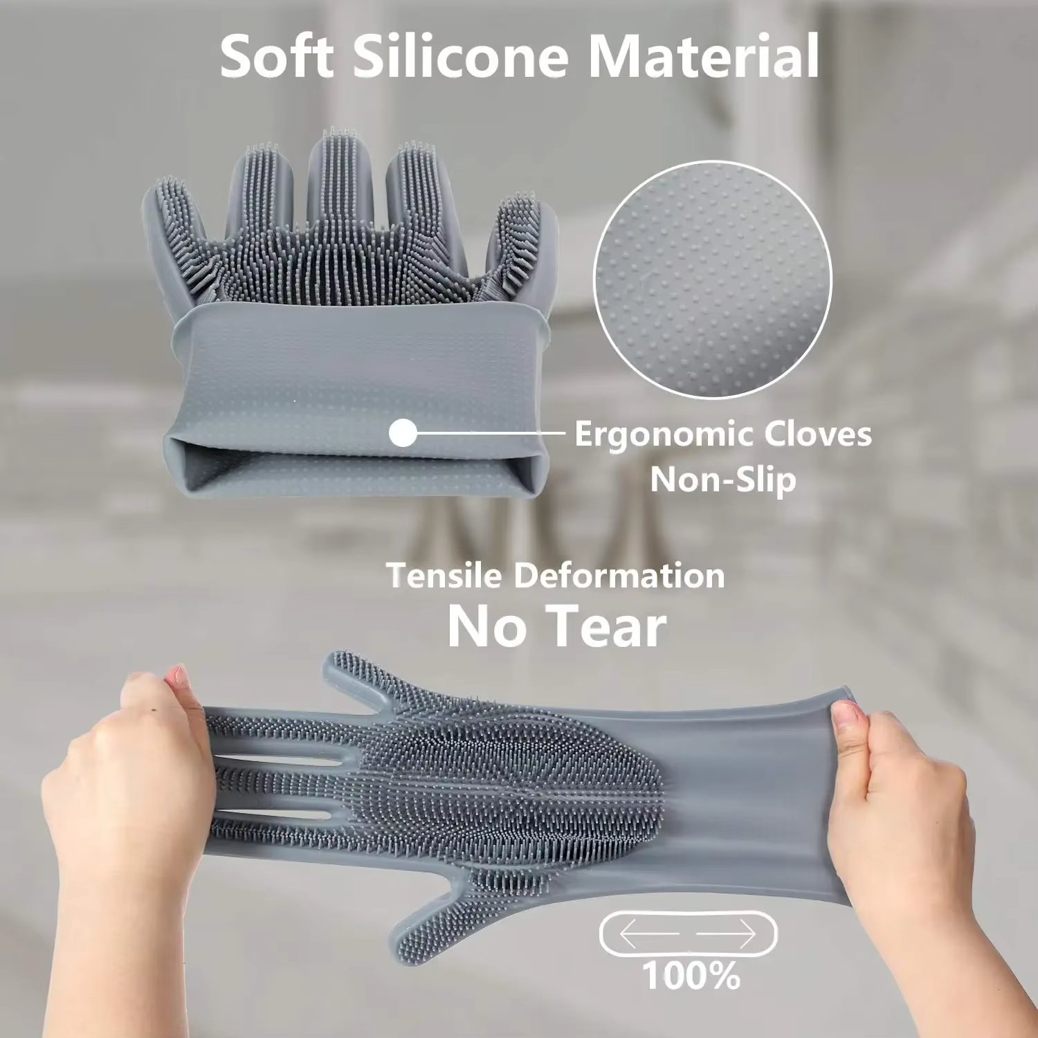 Heat Resistant Protective Glove Flat Iron Safety Working Gloves Gardening Grip Industrial Protective Work Gloves