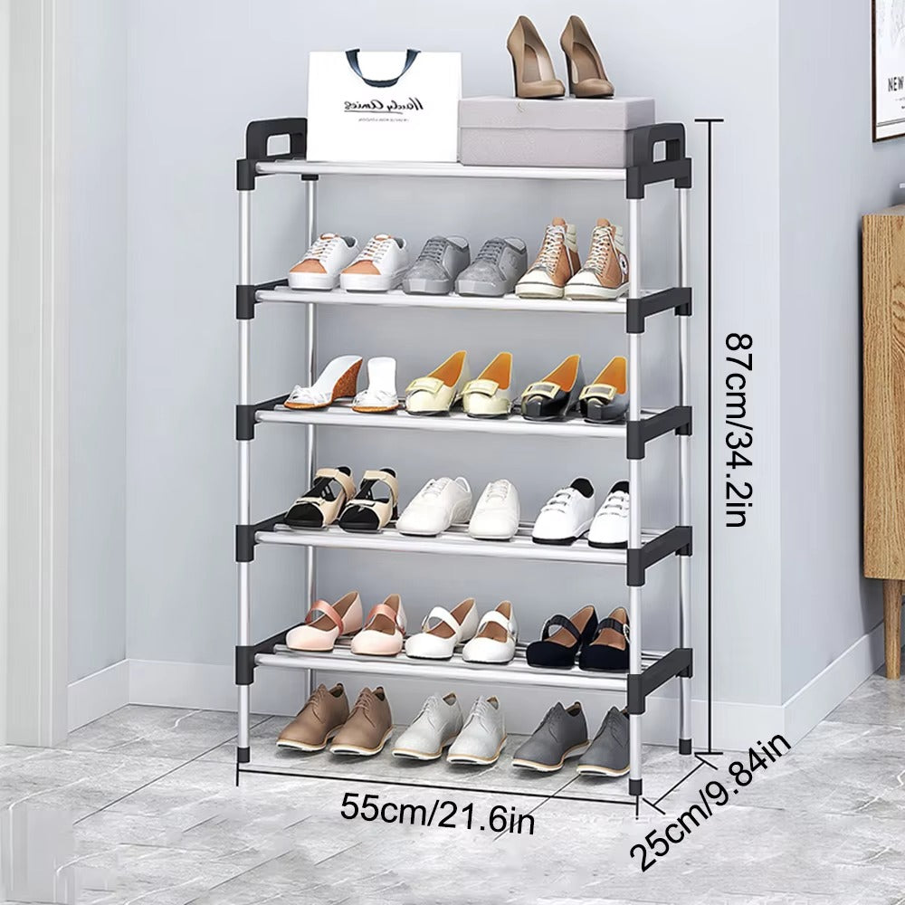 7Floor Simple Shoe Rack Multi Layer Dustproof Household Doorstep Shoe Cabinet Storage Space Saving Assembly Of Small Shoe Rack