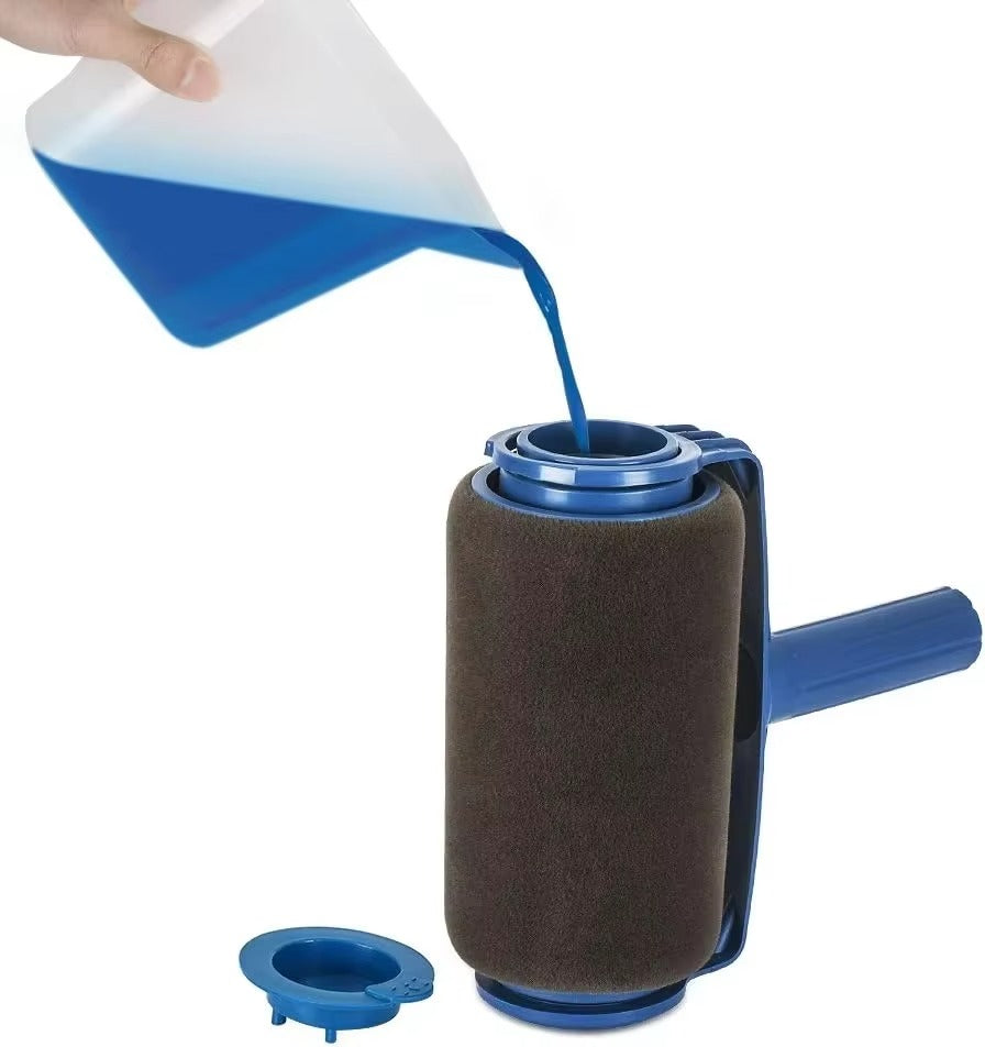 Paint Roller Brush - Handheld Paint Roller - Cleaning Paint Roller - Roller Tool For Painting Room Walls Ceilings Floors