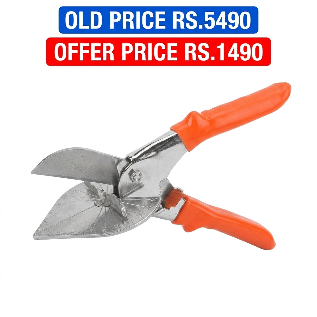 45-135 Degree Adjustable Miter Cutter – Multi-Angle Scissors for Plastic, PVC, Molding Trim, and Wall Panels