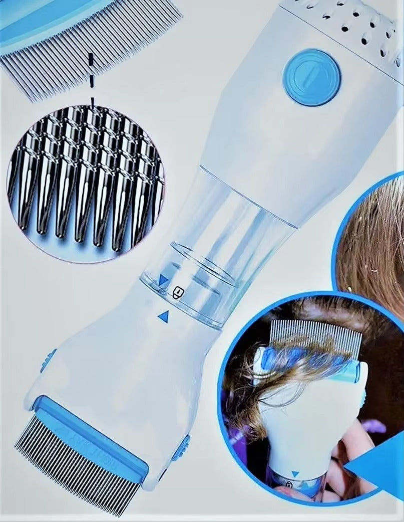Porcheddu electric anti-lice comb with illuminated filter-eliminate lice and nits with stainless maple teeth for gentle and effe