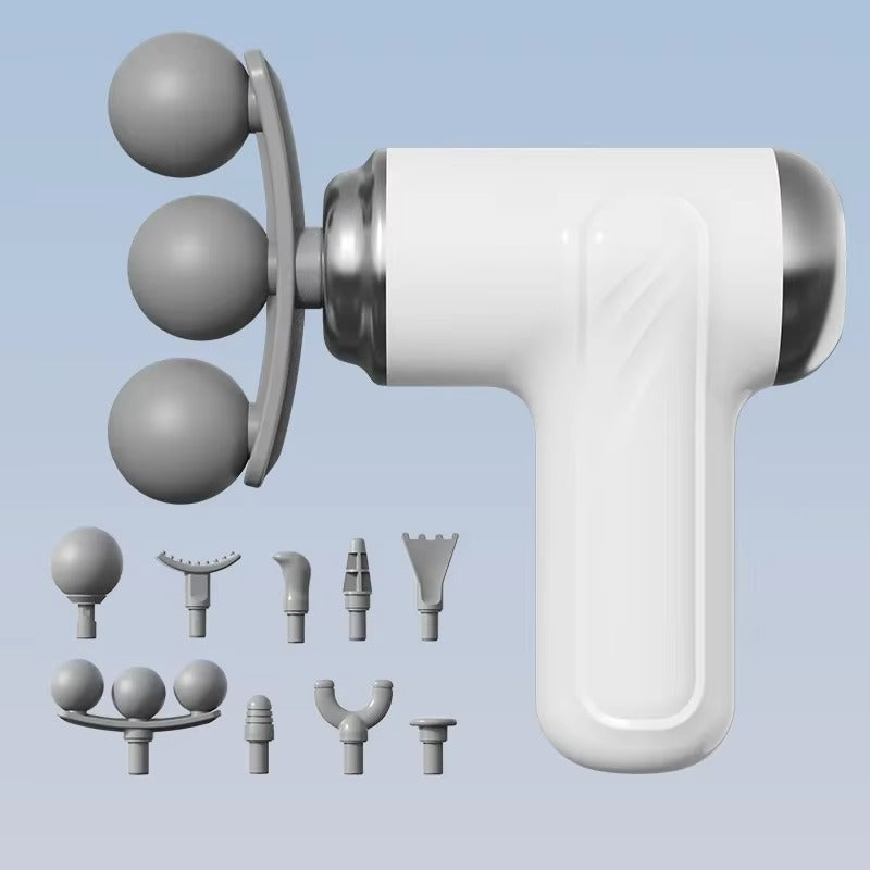 Bestseller 3 Fascia Guns 9 Replaceable Body Massagers Deep Beating Muscle Relaxation Shoulder Waist Back Massager