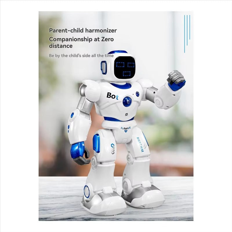 MACH-Interactive Voice-Controlled Robot Programmable Dances High-Tech Features Ideal Birthday Gift For Children