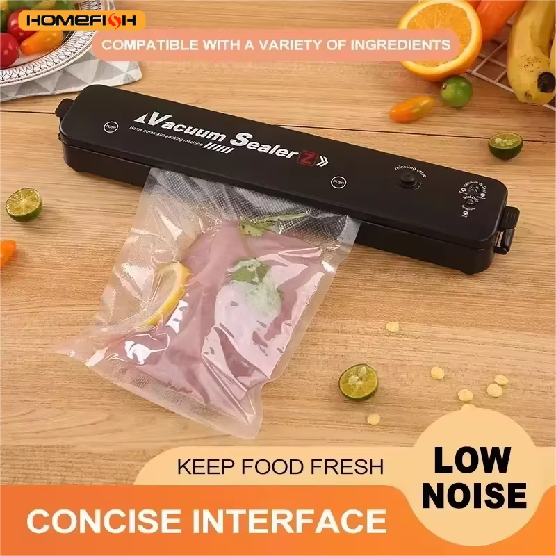 HOMEFISH Food Sealing Portable Home Vacuum Kitchen Helper 220V Automatic Packaging Machine Food Vacuum Sealing Machine