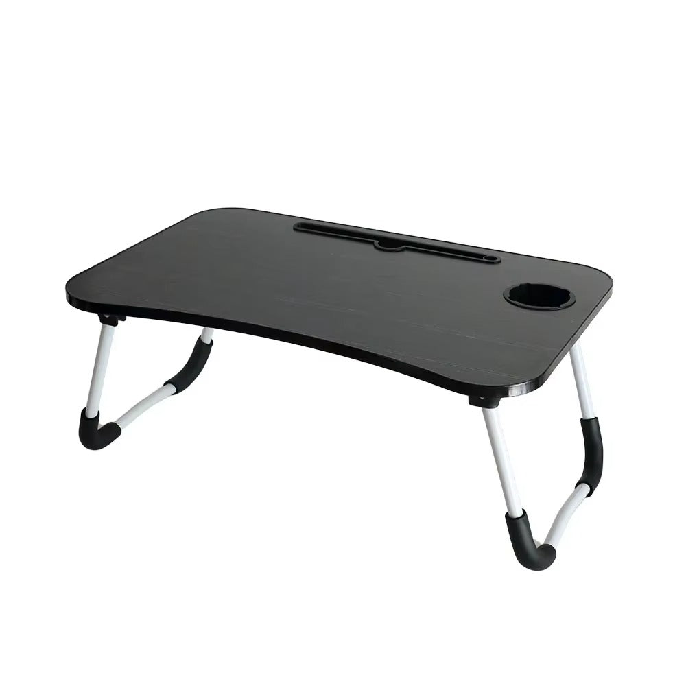 Folding Mini Table with Cup Holder Drawer Laptop Stand Bed Tray Portable Sitting Desk