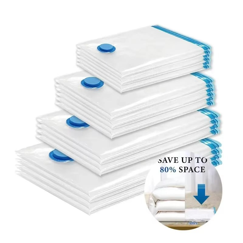 Vacuum Storage Bags, Space Saver Bags Compression for Comforters and Blankets, Sealer Clothes Travel Packing Organizer