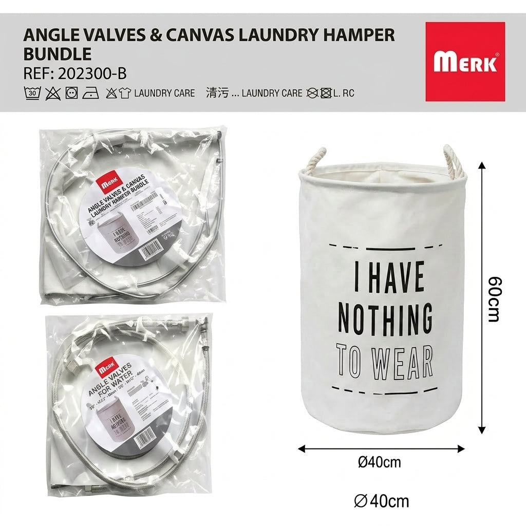 Modern White Laundry Basket