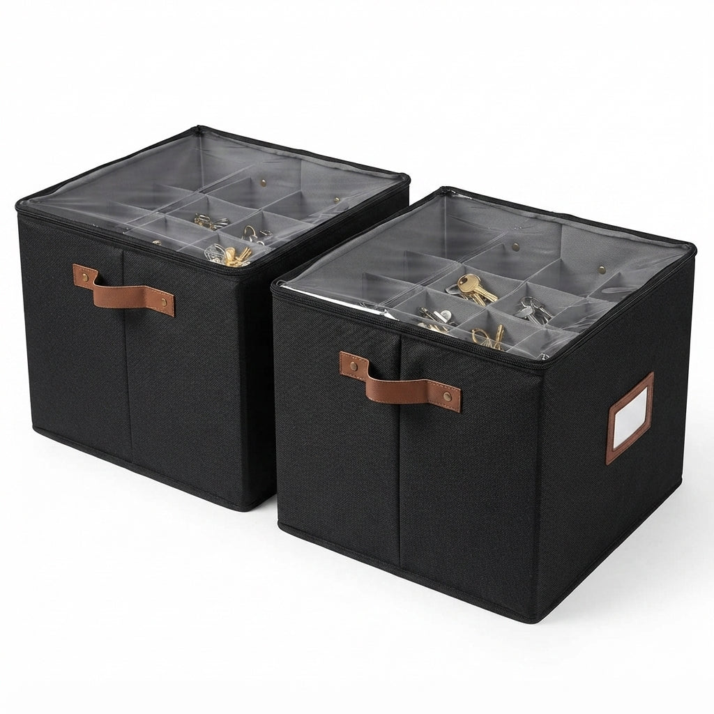 Stackable Compartment Shoe Box