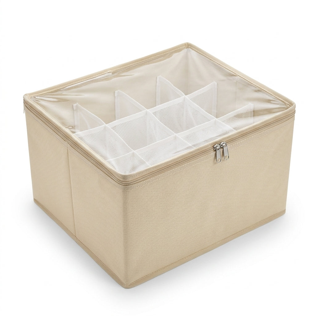 Stackable Compartment Shoe Box